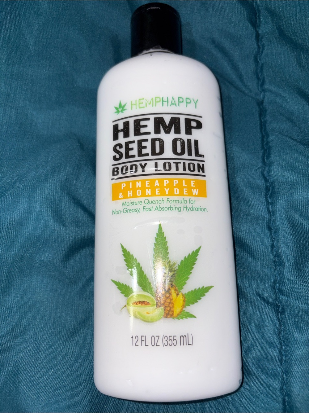 Hemp Happy - Hemp Seed Oil Pineapple & Honeydew Body Lotion - White - 12 fl oz